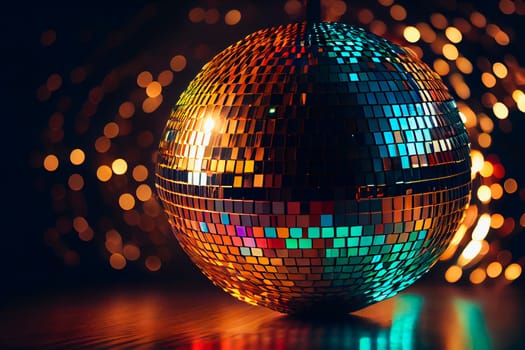Mirror Disco Ball.  Generative AI.