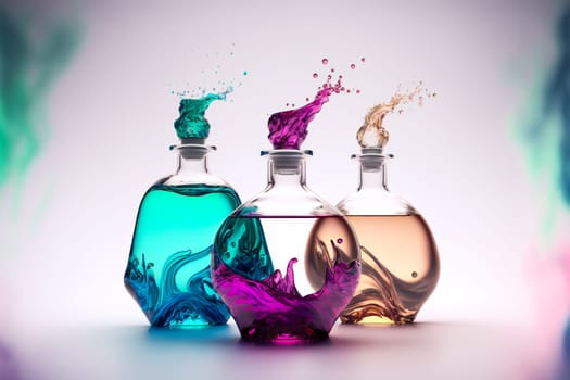 Perfume Bottles.  Generative AI.