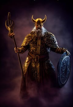 viking warrior king.  Generative AI .