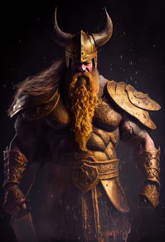 viking warrior king.  Generative AI .