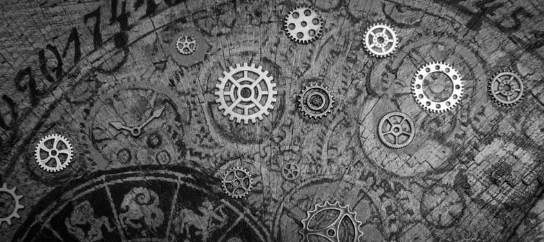 Vintage time background - Concept for aged, calendar, timer.