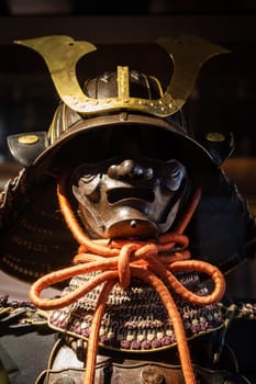 Traditional samurai Japanese armour - antique protection for fighter in Japan