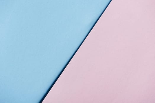 Abstract pastel geometry creative background light pink and blue. Modern and trendy minimal paper composition. Flat lay minimalist layout..