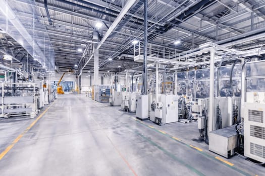 factory interior as industrial background