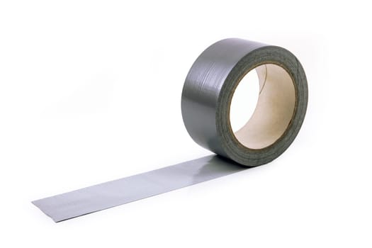 Roll of a dhesive Tape isolated over white background