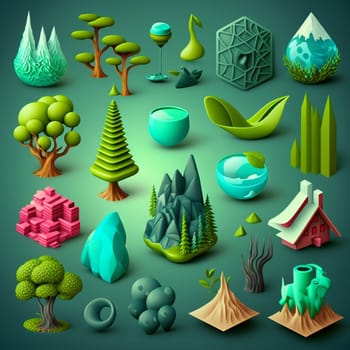Ecology icon set, included icons as eco product, clean energy, renewable power, recycle, reusable, go green