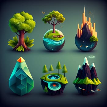 Ecology icon set, included icons as eco product, clean energy, renewable power, recycle, reusable, go green
