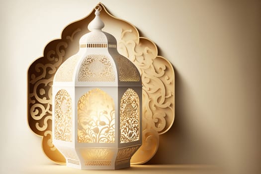 Abstract Ramadan Kareem background. Digital 3D illustration