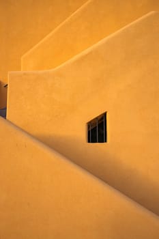 Abstract building shapes in Procida Island.