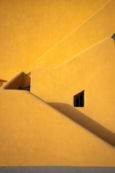 Abstract building shapes in Procida Island.