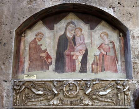 Massa Marittima, Italy - Sept 11, 2022: Interior of cathedral of Saint Cerbonius in Massa Marittima. Italy