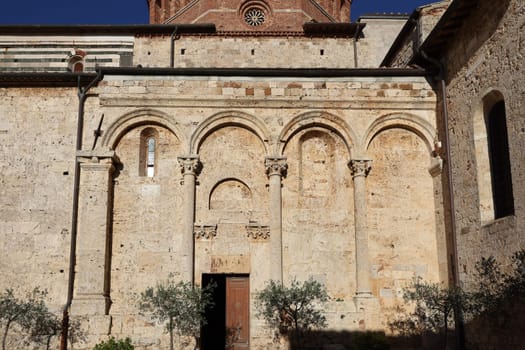 The Cathedral of Saint Cerbonius with Bell tower at the Garibaldi square in Massa Marittima. Italy