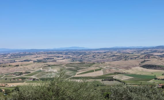 The rural landscape near Pienza in Tuscany. Italy