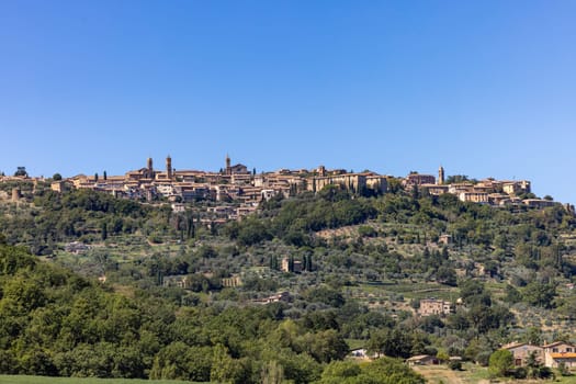 The rural landscape near Pienza in Tuscany. Italy