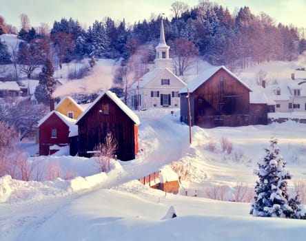 Waits River, Vermont is a small village in New England.