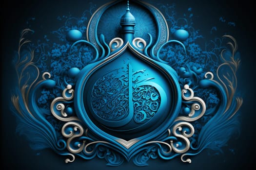 Abstract Ramadan Kareem background. Digital 3D illustration