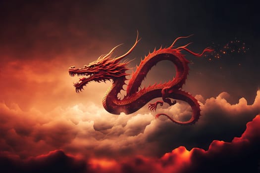 Flying dragon for Chinese New Year