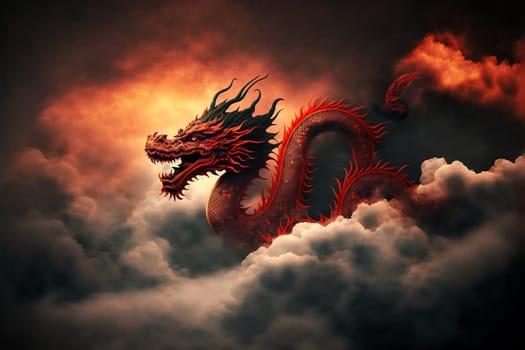 Flying dragon for Chinese New Year