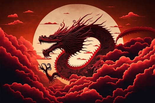 Flying dragon for Chinese New Year