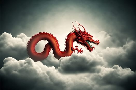 Flying dragon for Chinese New Year