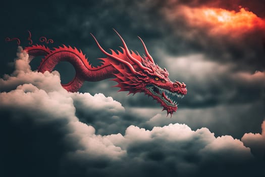 Flying dragon for Chinese New Year