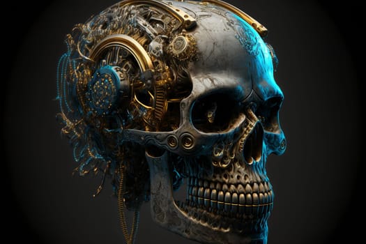 Skull of a human size robot