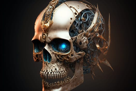 Skull of a human size robot