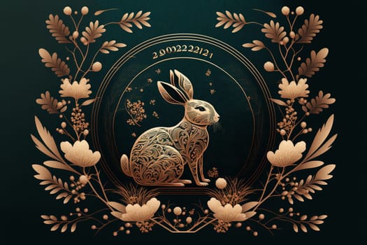 Symbol of the new chinese year, the rabbit.