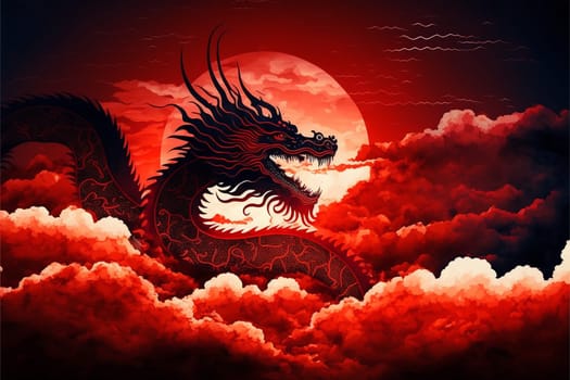 Flying dragon for Chinese New Year