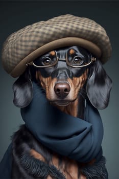 Beautifol dog with human clothes