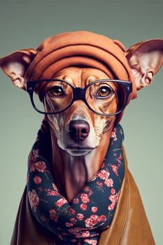 Beautifol dog with human clothes
