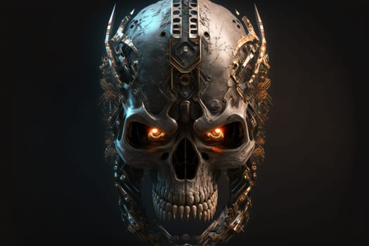 Skull of a human size robot