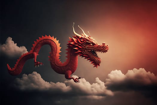 Flying dragon for Chinese New Year