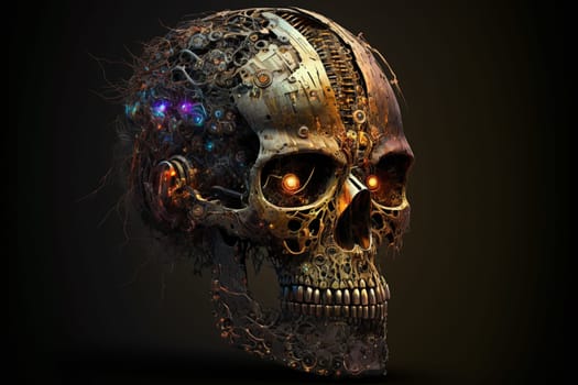 Skull of a human size robot