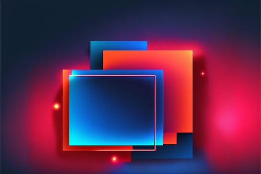 Red blue neon gradient