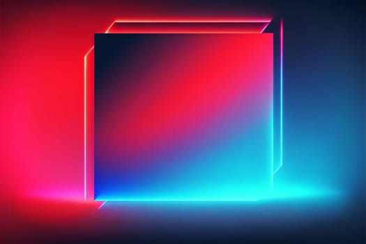 Red blue neon gradient