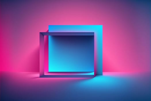 Red blue neon gradient