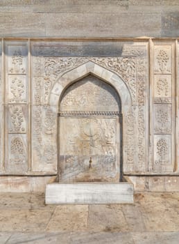 Kilic Ali Pasha Fountain, Kilic Ali Pasa Cesme, or Tophane fountain, an 18th century public water fountain, or Sabil, built by Ottoman sultan Mahmud I, suited at Beyoglu District, Istanbul, Turkey