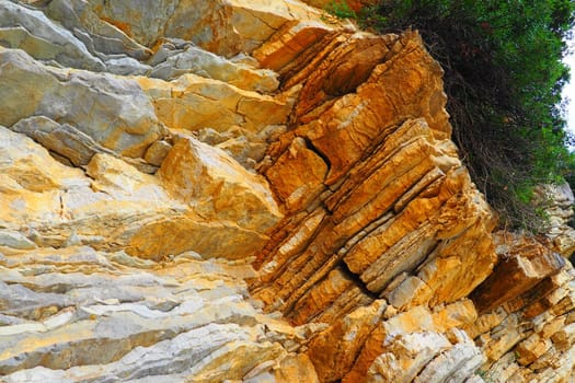 Flysch is a series of marine sedimentary rocks that are predominantly clastic in origin and are characterized by the alternation of several lithological layers. Balkans Montenegro Herceg Novi Meljine