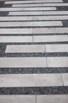 Path of plated stones in home garden, stock photo