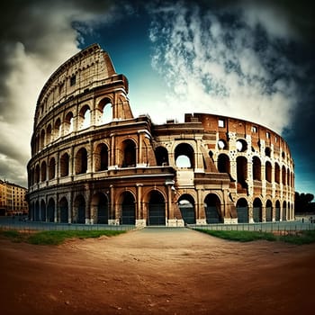 Colosseum Redux. Modern MA beautiful photograph of the modern Colosseum in Italy, capturing the iconic structure's timeless beauty and grandeur. The photograph showcases the Colosseum's modern renovations, highlighting the contrast between the ancient architecture and the contemporary design elements. The image captures the Colosseum's enduring significance as a symbol of Roman history and culture.arvel. Historic site, tourist attraction. High quality photo
