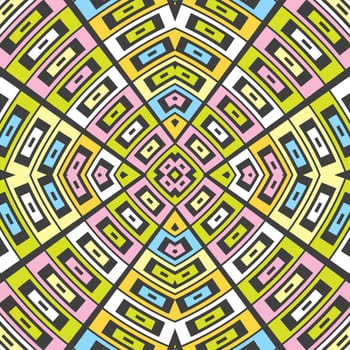 Abstract geometric background with concentric polygons