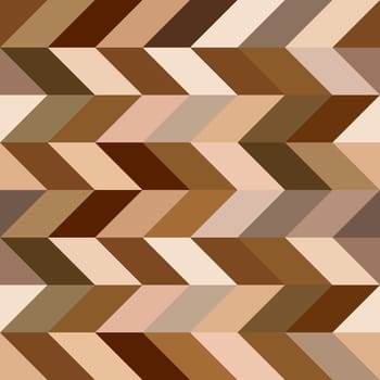 Brown zig zag geometric seamless pattern