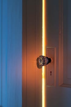 What is behind the closed door?