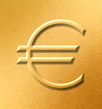 The Symbol of the Euro.  The currency used in the European Union.