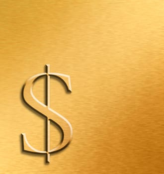 The Symbol of the dollar.  The currency used in the United States.