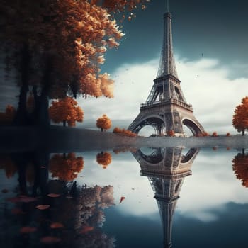 A beautiful photograph of the modern Eiffel Tower in France, capturing the iconic structure's stunning beauty and grandeur at night. The photograph showcases the Eiffel Tower's modern lighting, highlighting the contrast between the ancient architecture and the contemporary design elements. The image captures the Eiffel Tower's enduring significance as a symbol of French history and culture.