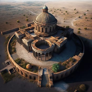 Erebuni's Legacy depicts the ancient city of Erebuni, a symbol of the rich history and culture of Armenia. The image captures the grandeur of the ruins and the intricate details of the architectural structures that have stood the test of time. The image is generated with the use of an AI