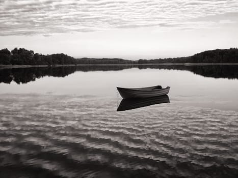 Dawn at Lübbesee near Templin, Brandenburg, Germany