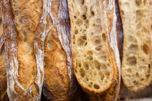 Tasted and fresh beautiful bread named french baguette